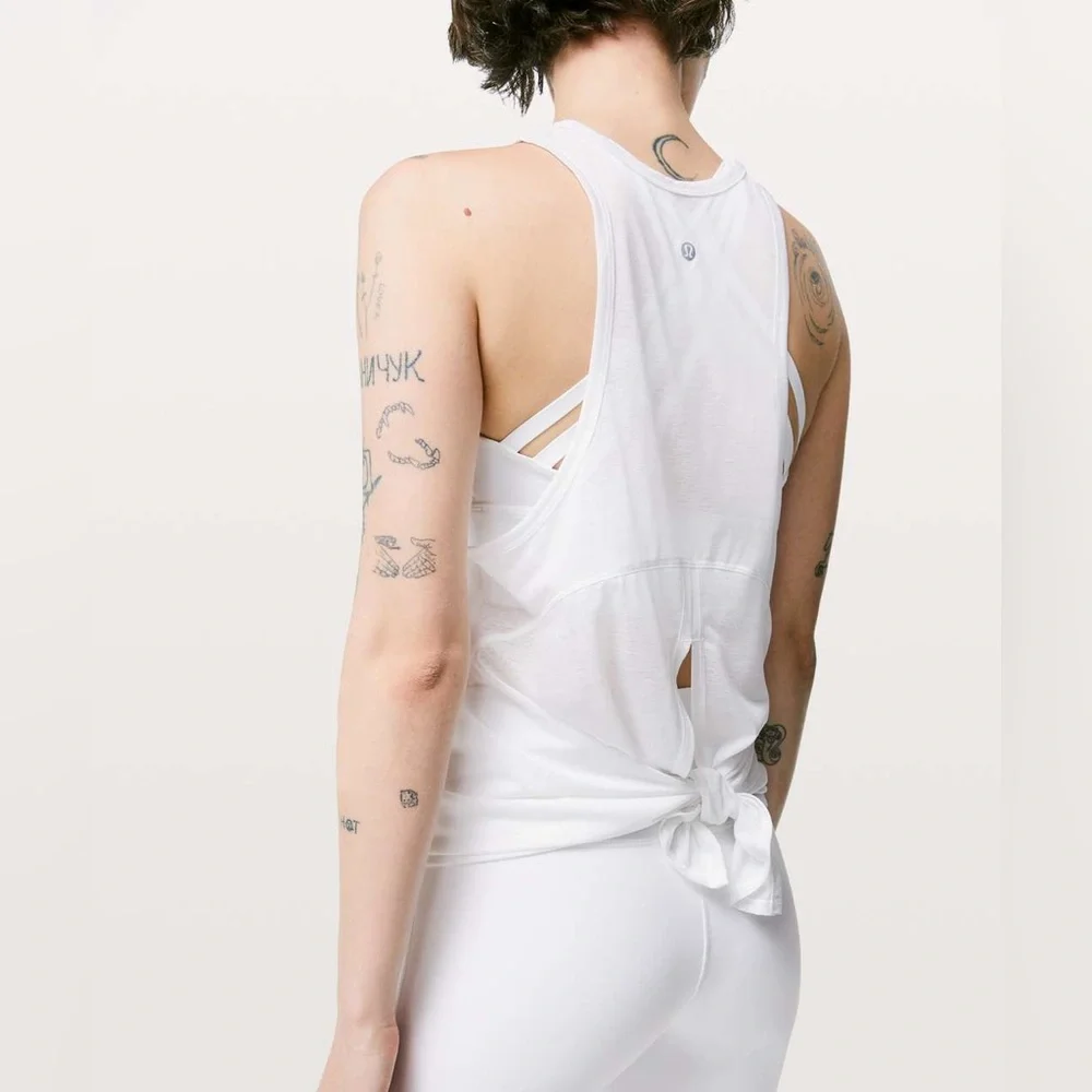 Lululemon Goal Up Tank White 8